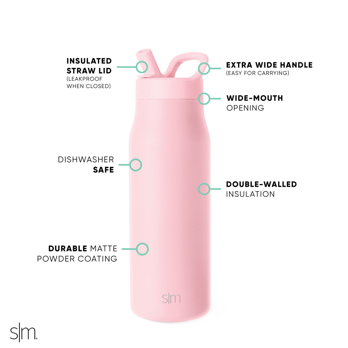 Mesa with Straw Lid - 34oz - Blush