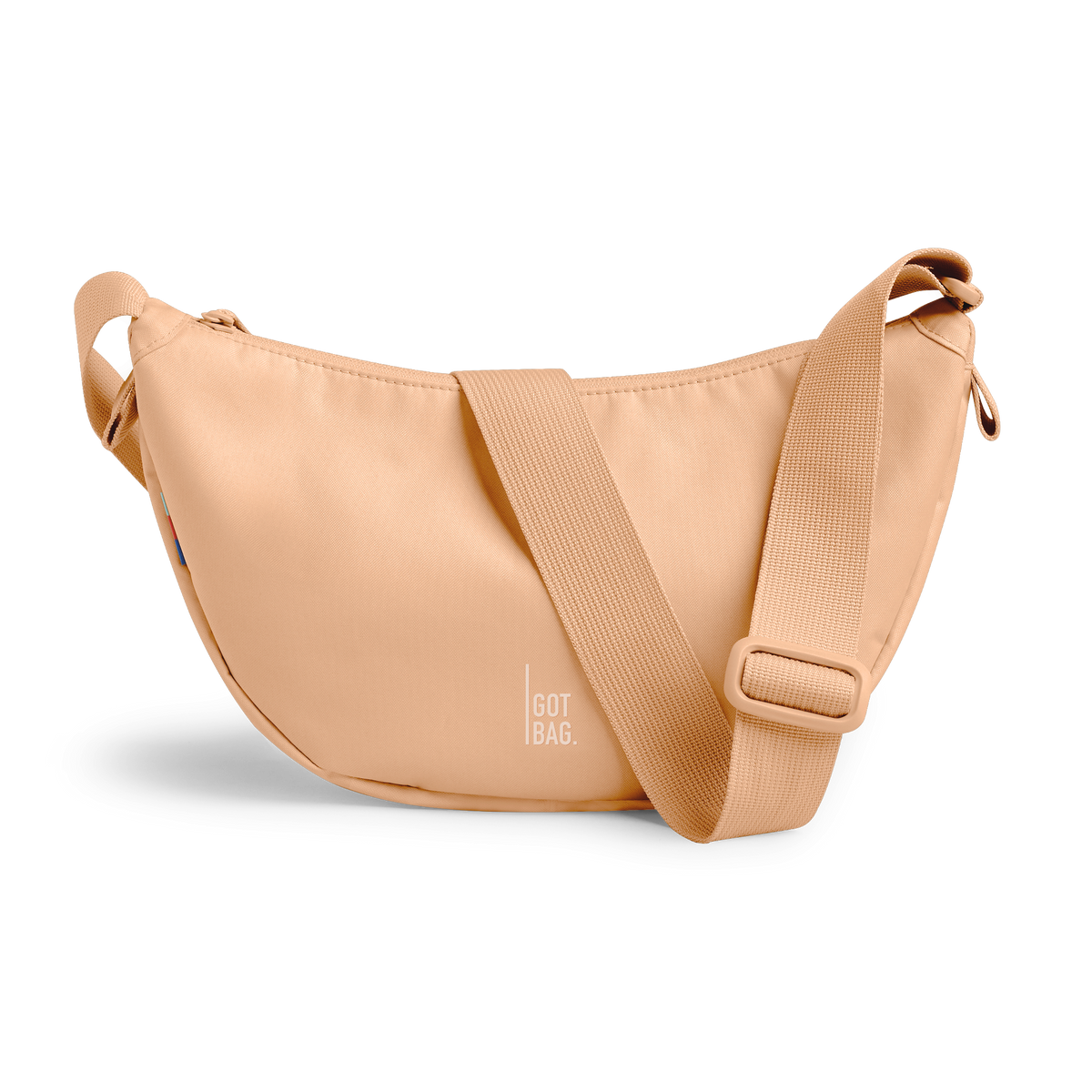 MOON BAG bag in krill (Fresh Pastel Peach Tone), studio shot, front view.