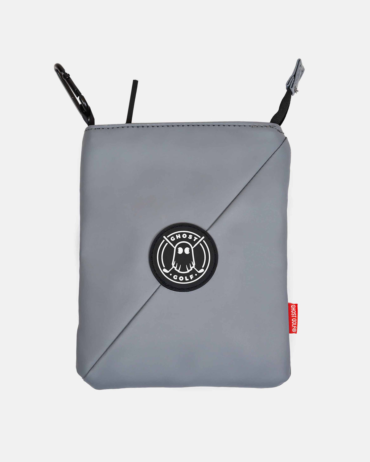 Grey Pouch with Black Patch
