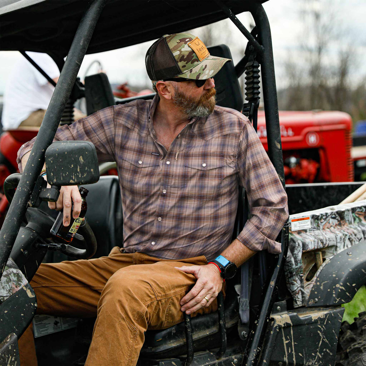 man in four wheeler