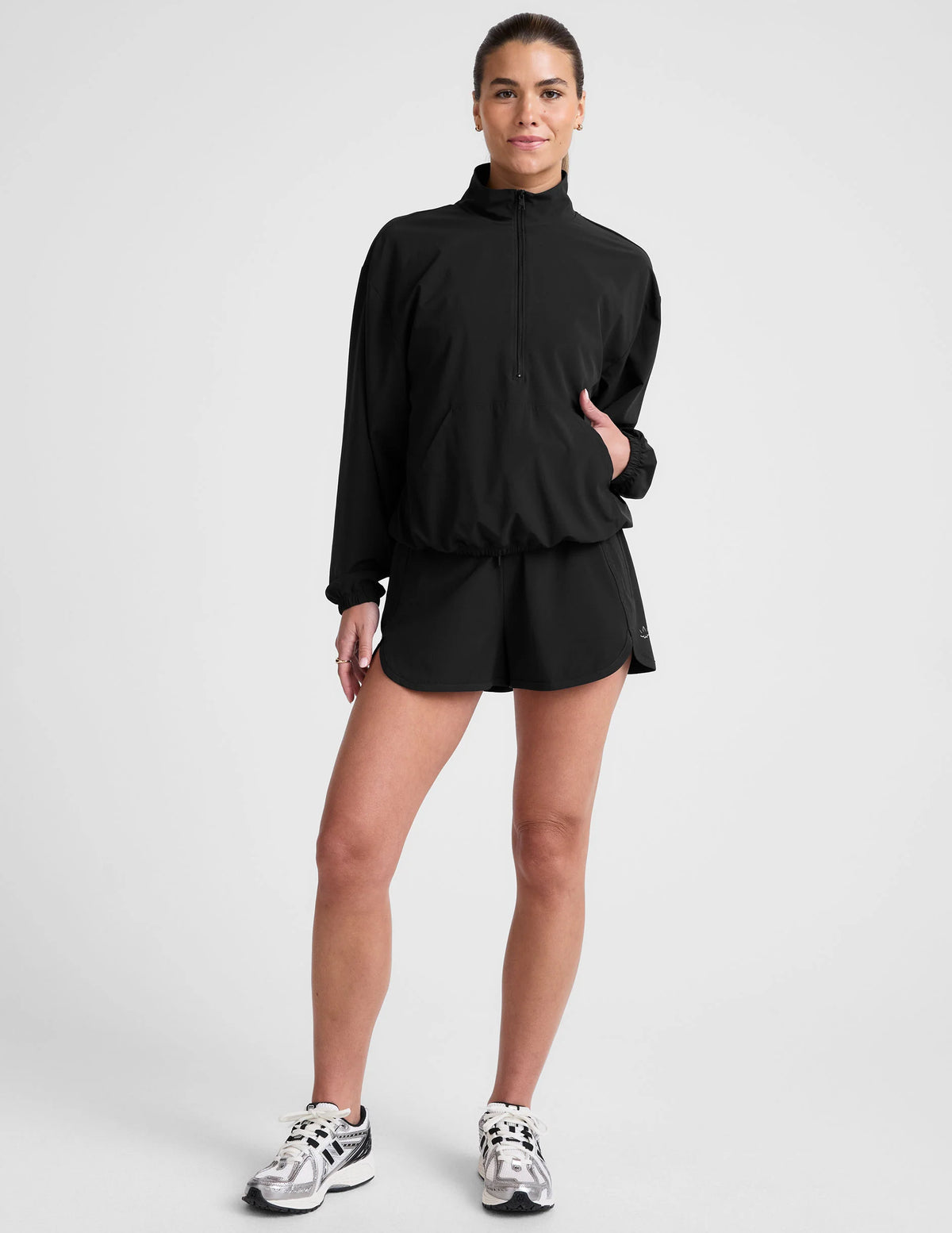 Stretch Woven In Stride Half Zip Pullover