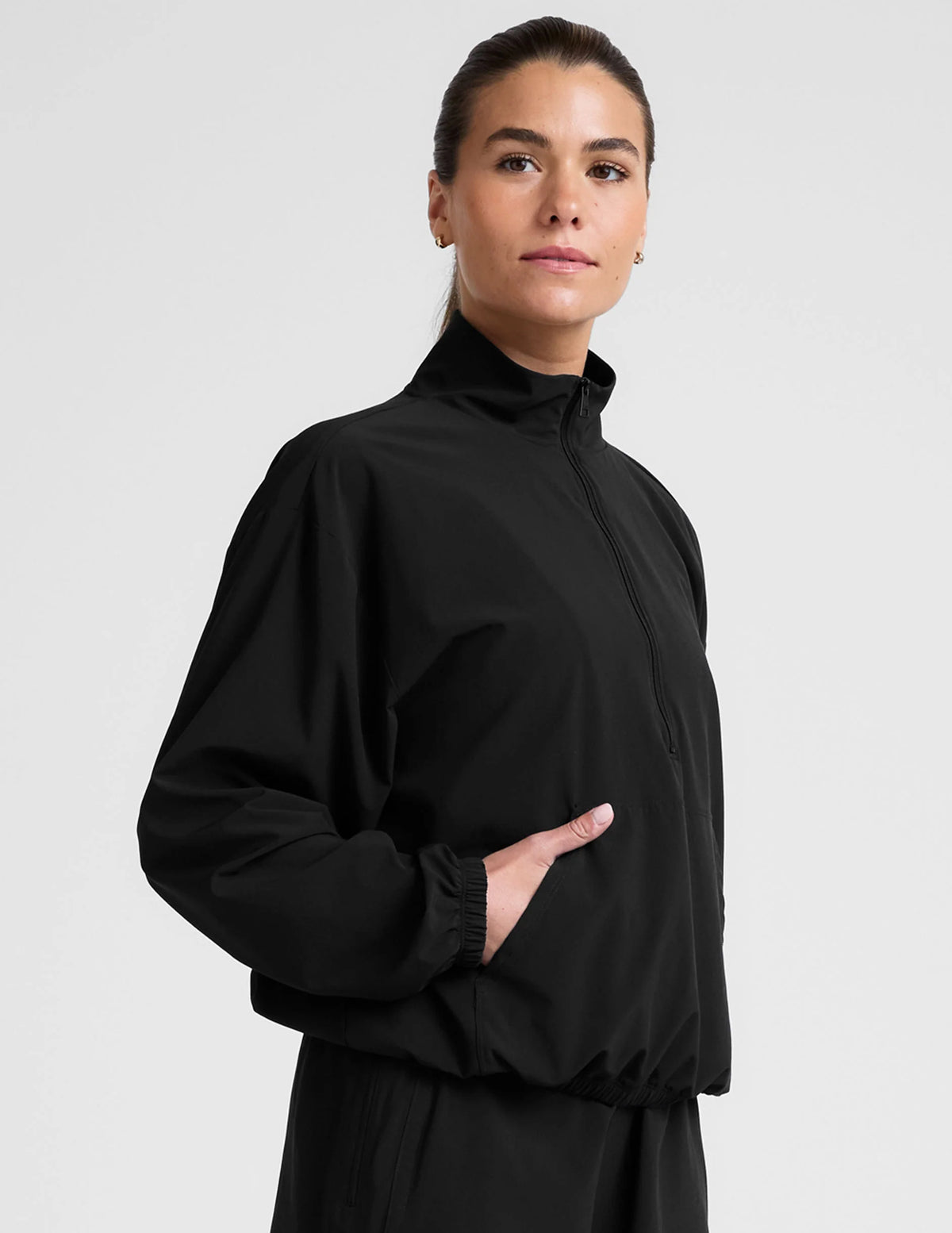 Stretch Woven In Stride Half Zip Pullover