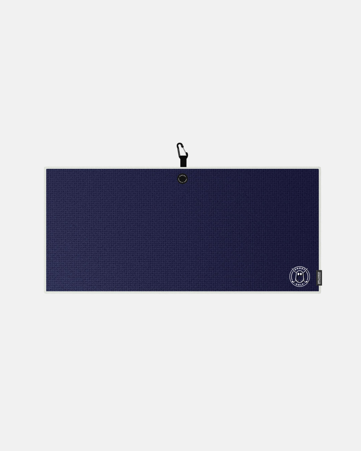 Caddie Size Towel with Magnet Patch and Carabiner Navy#color_navy