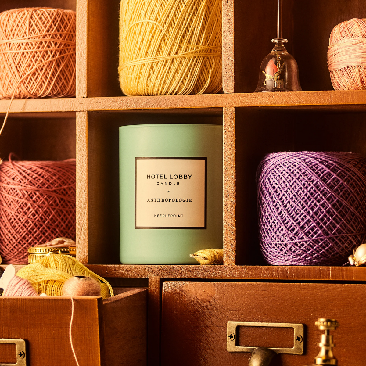 Needlepoint Candle