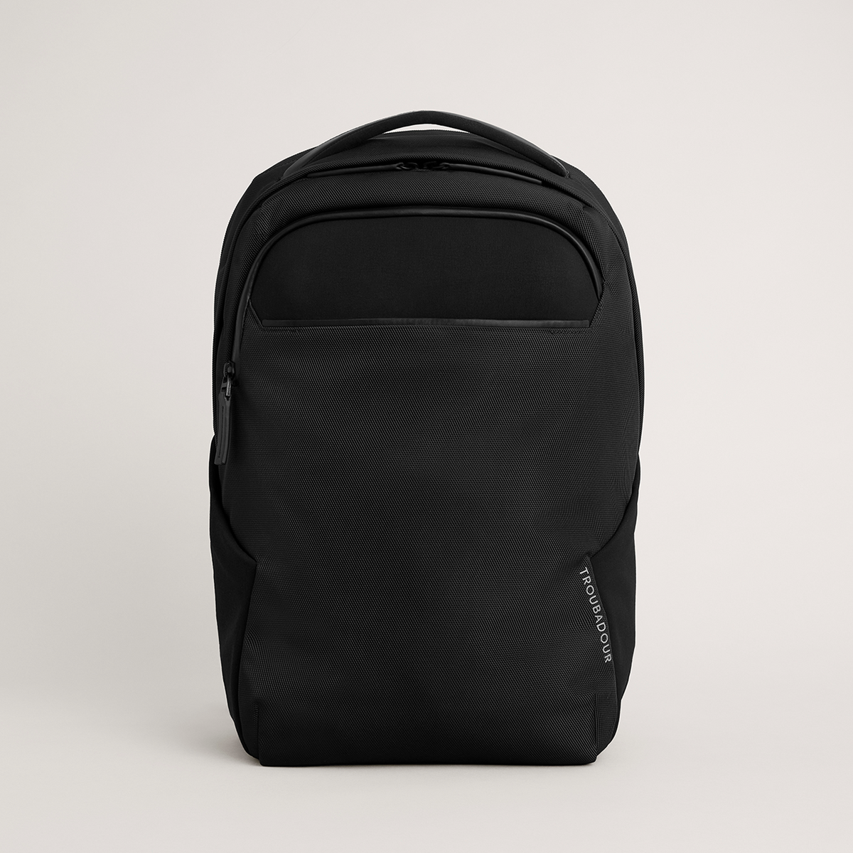 Troubadour Neo Backpack in charcoal black, front view