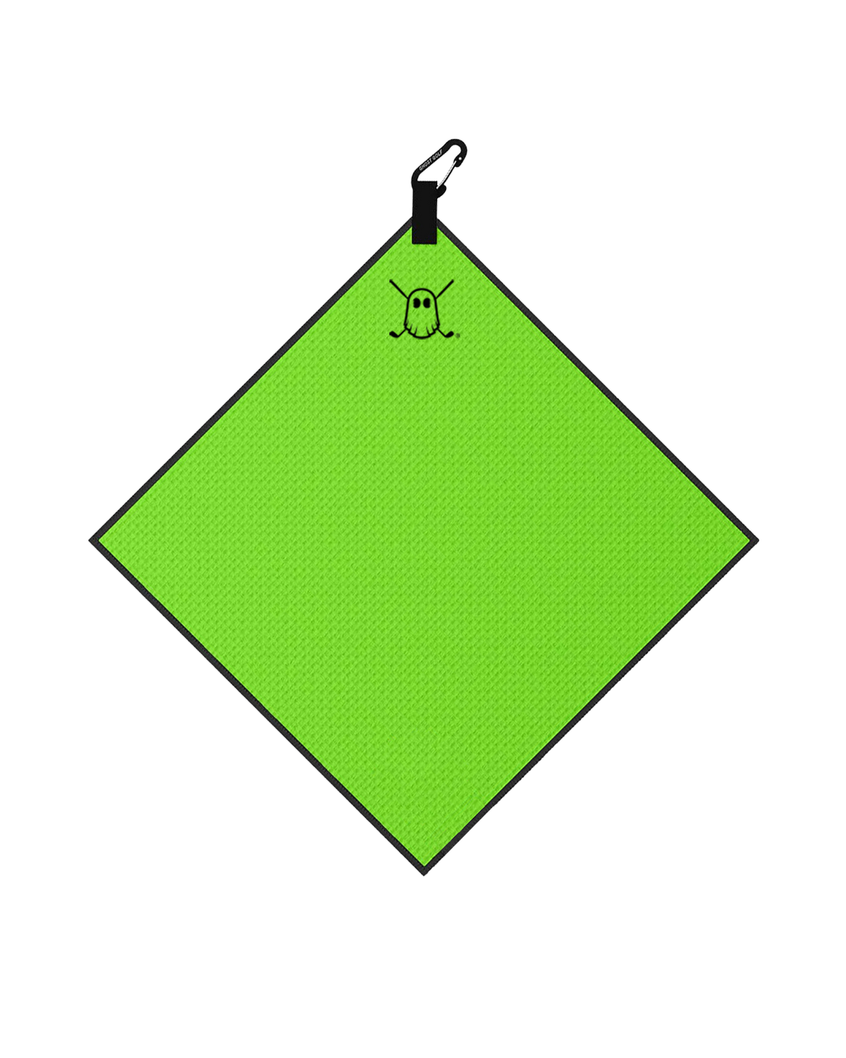 Greenside Towel with Carabiner Neon Green#color_neon-green