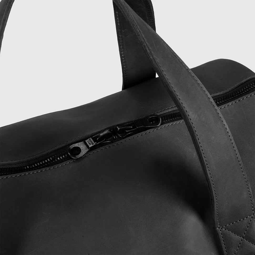 Omo Full-Grain Leather Overnight Bag