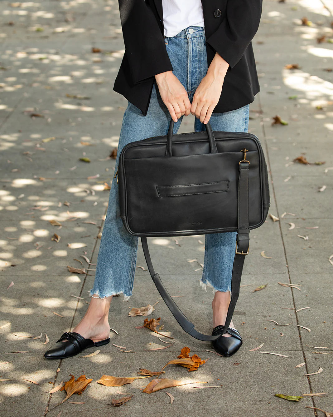 Brentwood Full-Grain Leather Briefcase