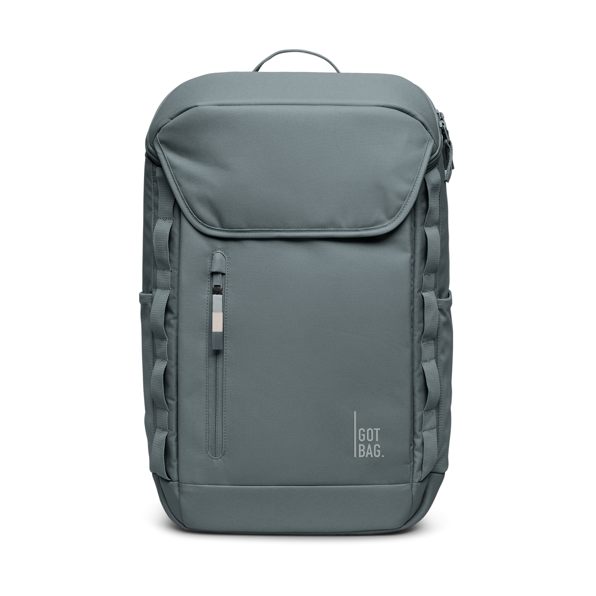 PRO PACK backpack in basalt (Gray Ice Blue), studio shot, front view.