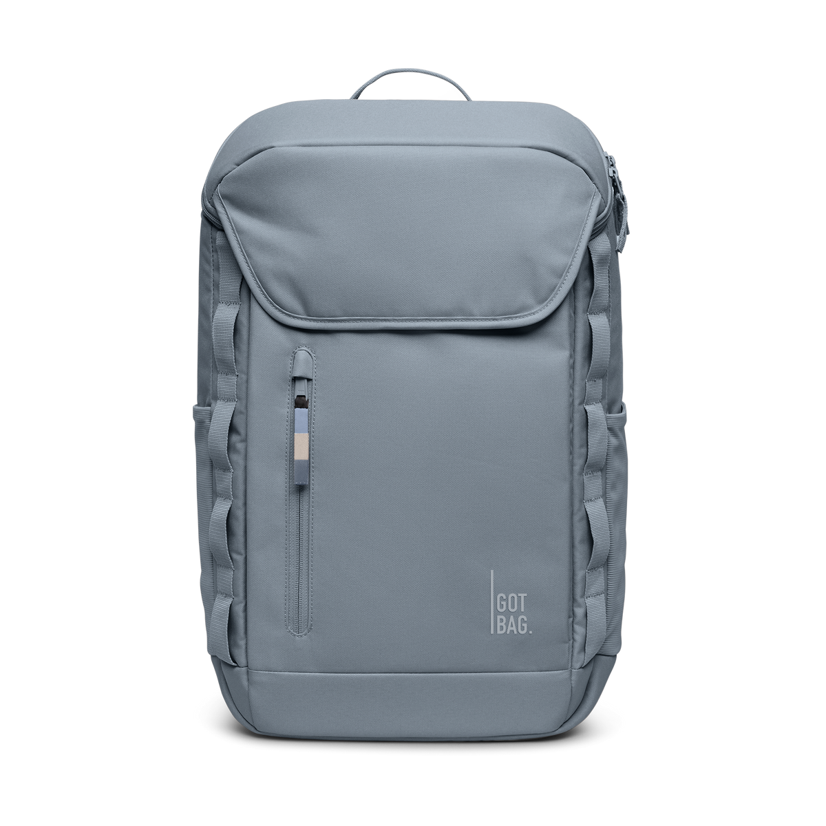 PRO PACK Monochrome Edition backpack in marlin (Gray-Blue), front view.