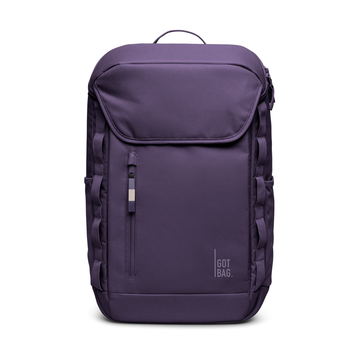 PRO PACK backpack in ocean dusk (Bold Dark Purple), studio shot, front view.