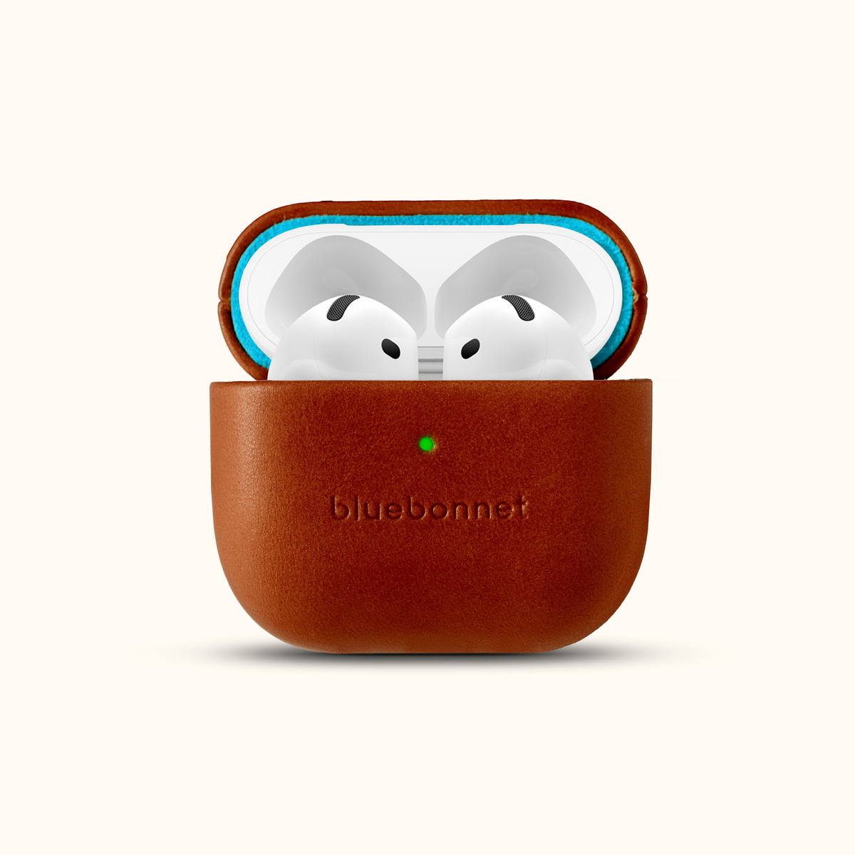 The Companion Leather AirPods 4 Case - Saddle Tan
