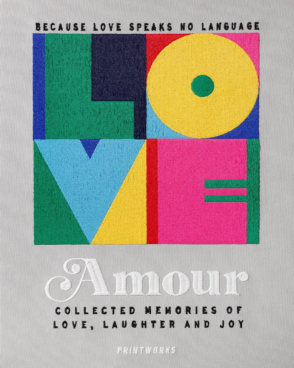 Amour, Embroidered