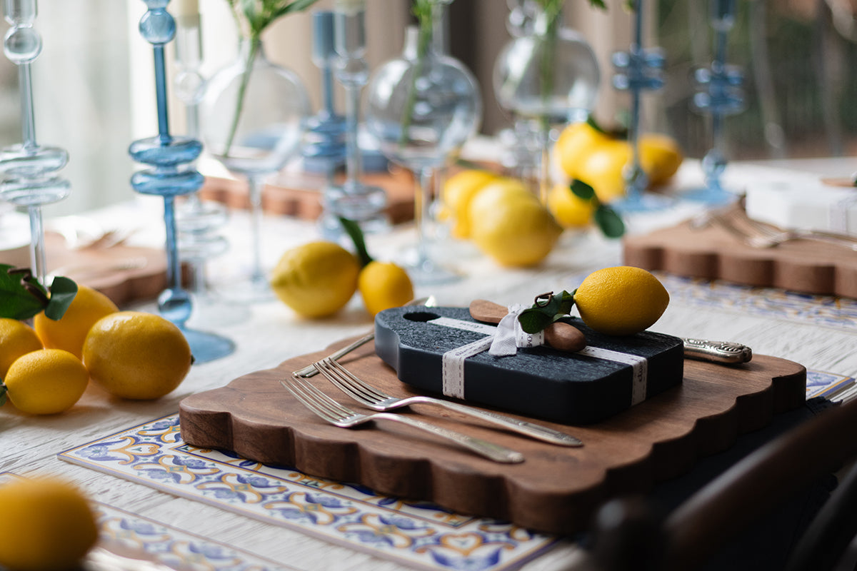 Mini Appetizer Board, Small, Navy Blue