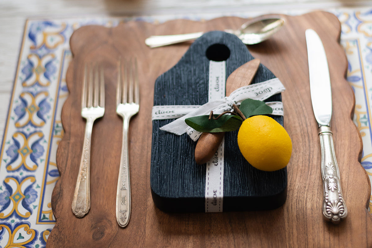 Mini Appetizer Board, Small, Navy Blue