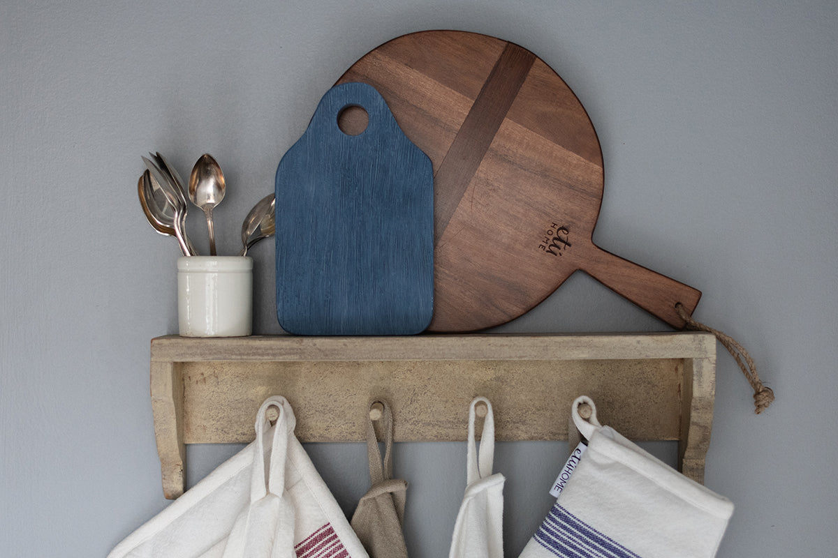 Mini Appetizer Board, Small, Denim Blue