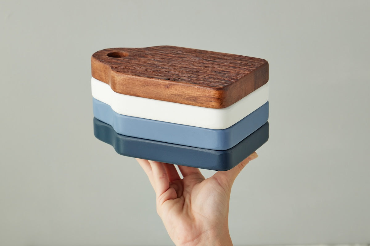 Mini Appetizer Board, Small, Denim Blue