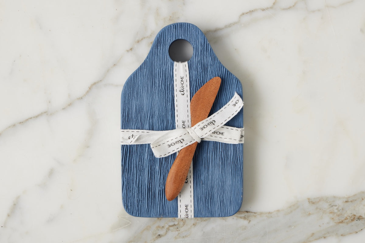 Mini Appetizer Board, Small, Denim Blue