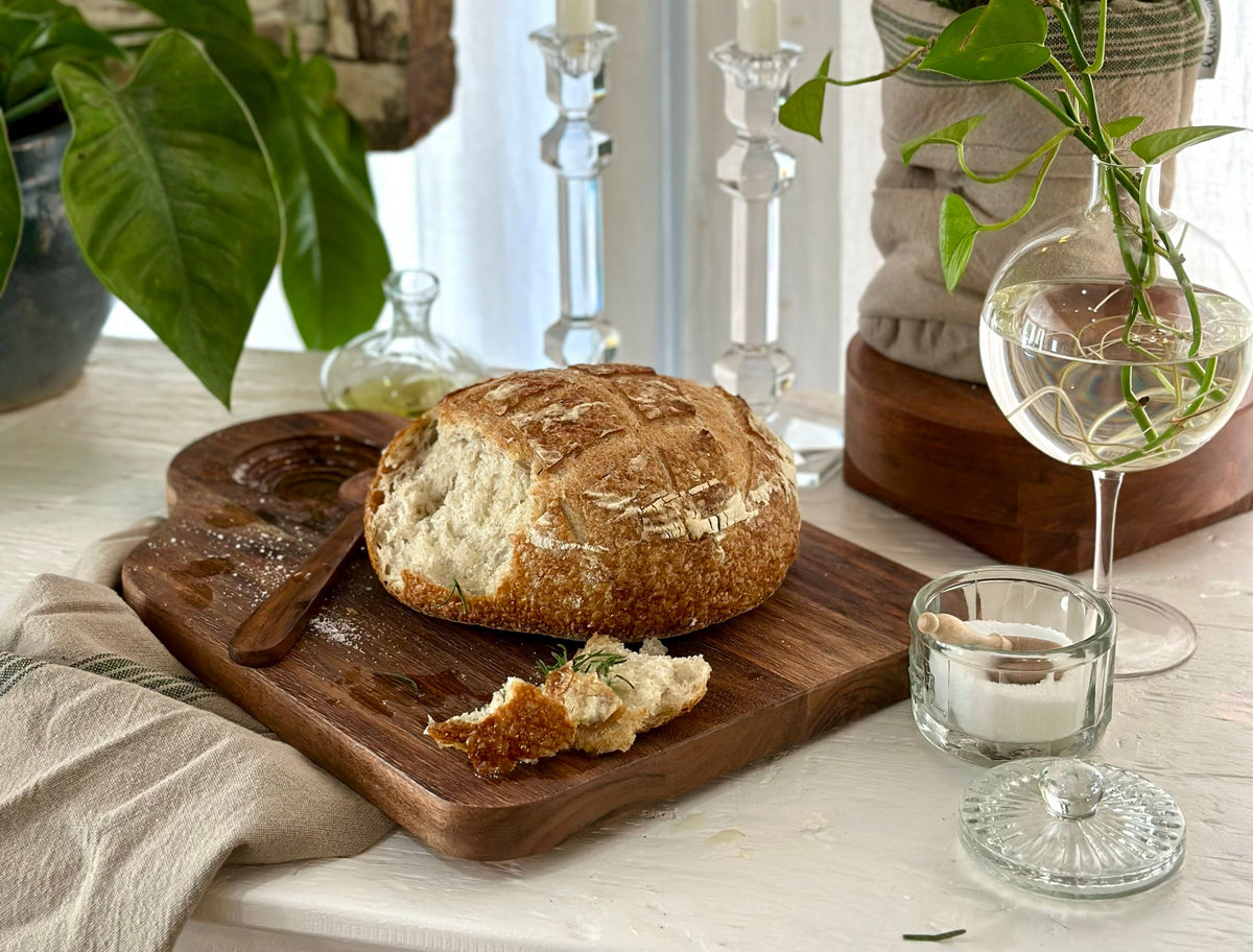 Large Dipping Board with Well, Natural