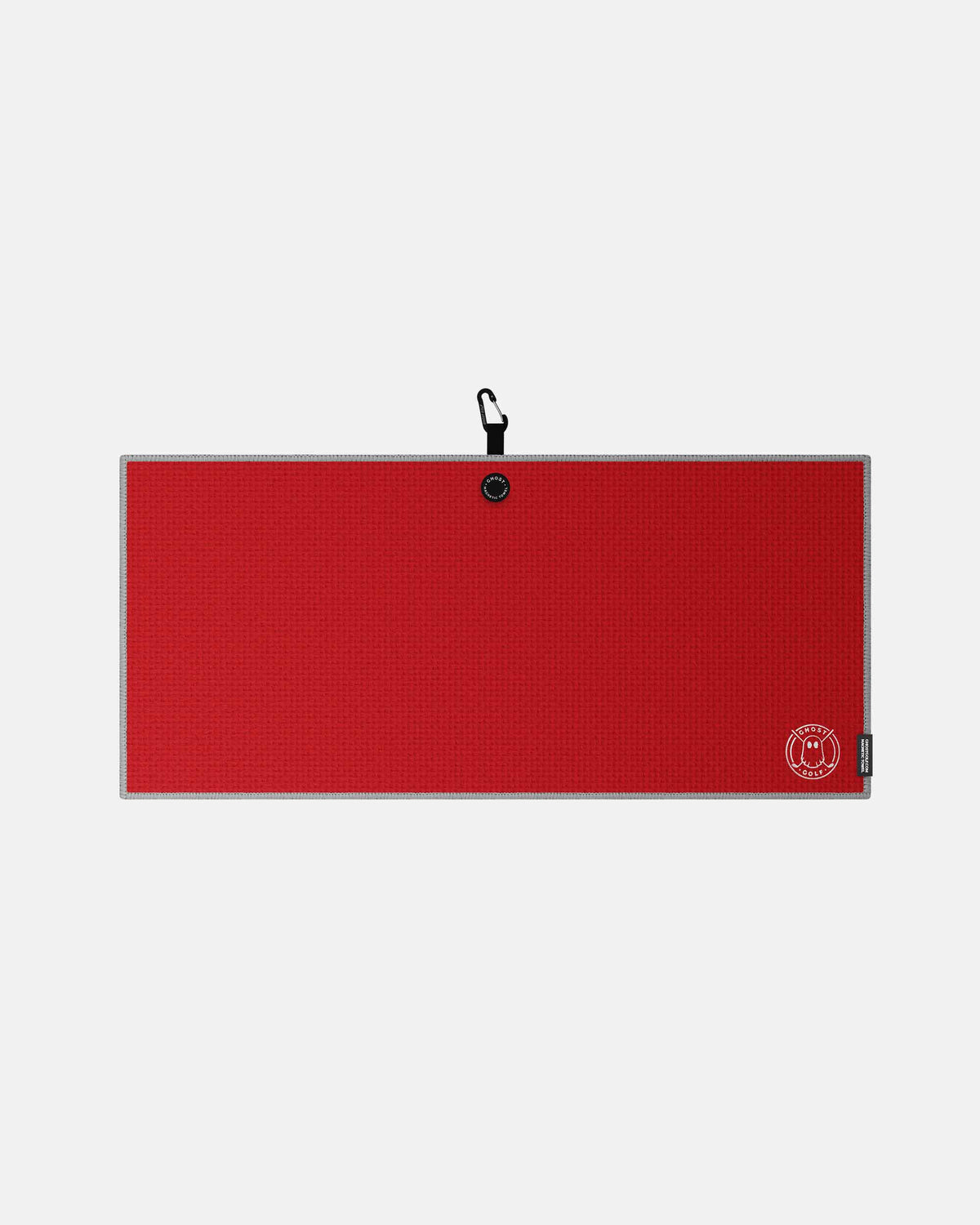Caddie Size Towel with Magnet Patch and Carabiner Red#color_red
