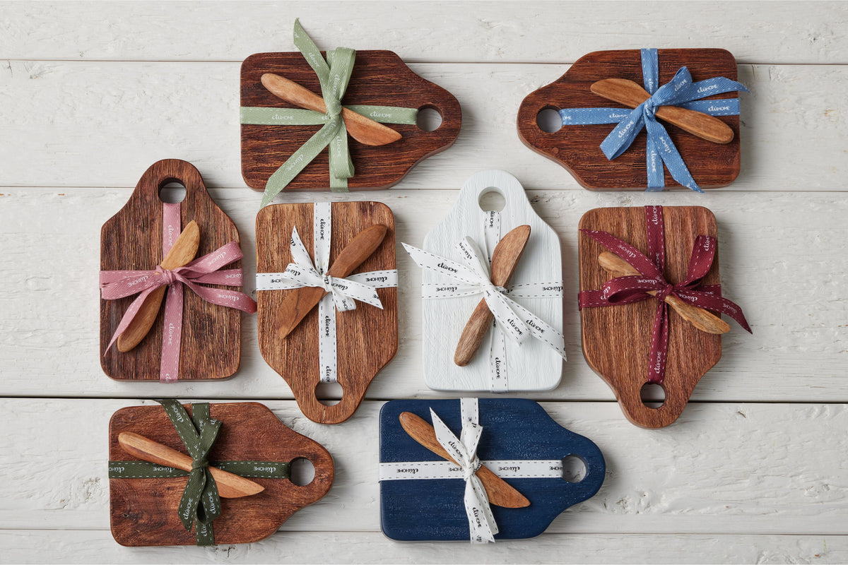 Mini Appetizer Board, Natural, Spruce Ribbon