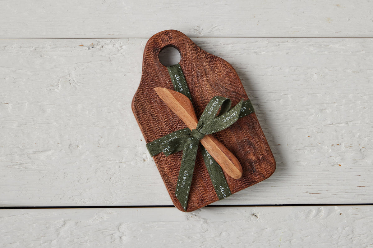Mini Appetizer Board, Natural, Spruce Ribbon