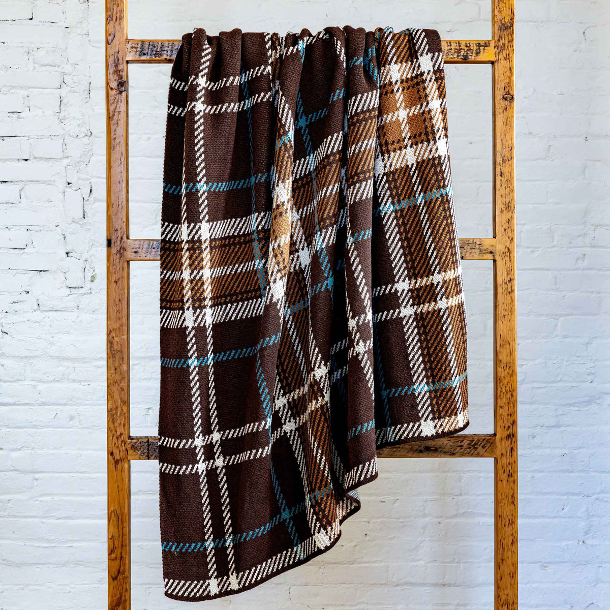 in2green Eco Throw Rustic Plaid - Cotton Sustainable Knit Traditional Throw Blanket 601570195334 BL01XPL1