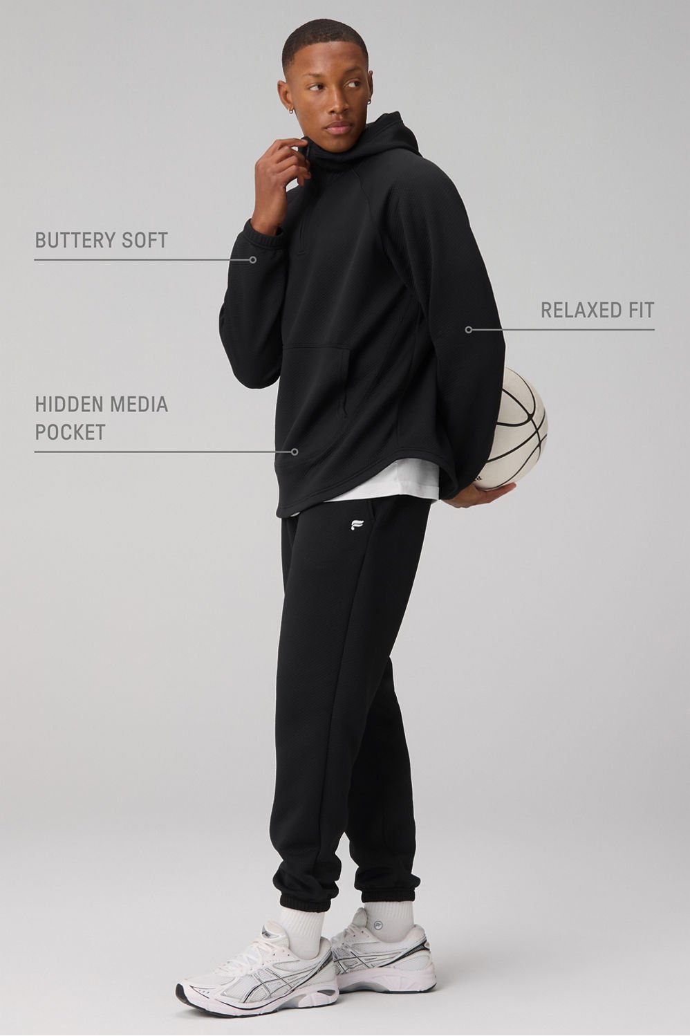 The Gridtech Quarter Zip Hoodie