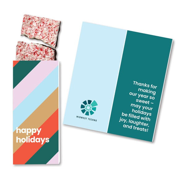 Full-Color Custom Card with Peppermint Bark