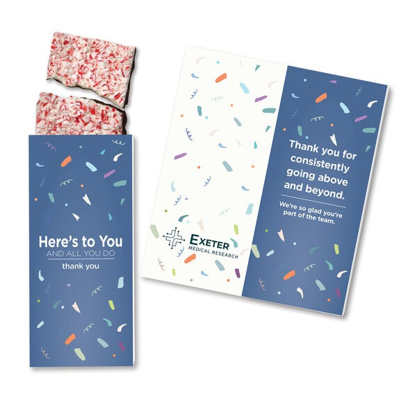 Full-Color Custom Card with Peppermint Bark
