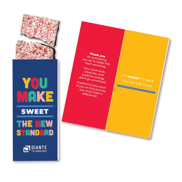 Full-Color Custom Card with Peppermint Bark