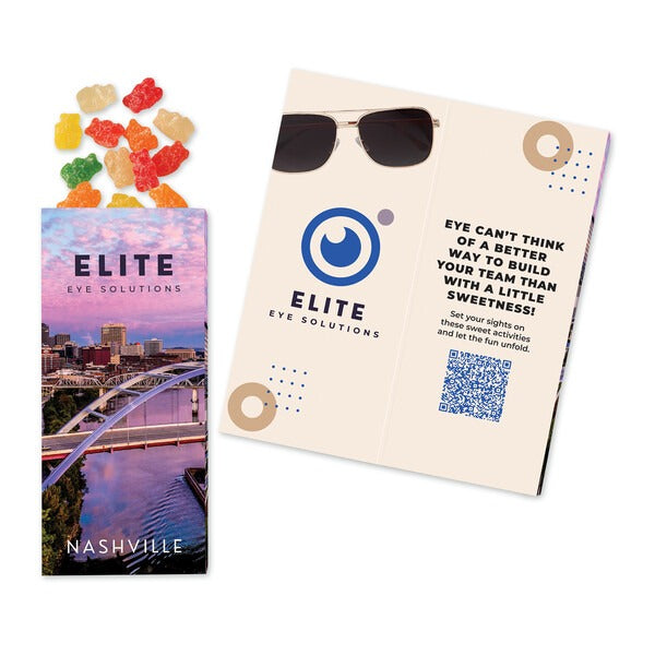 Full-Color Custom Card with Albanese® Sour Gummi Bears