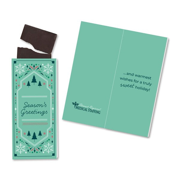 Full-Color Custom Card with Milk Chocolate Bar