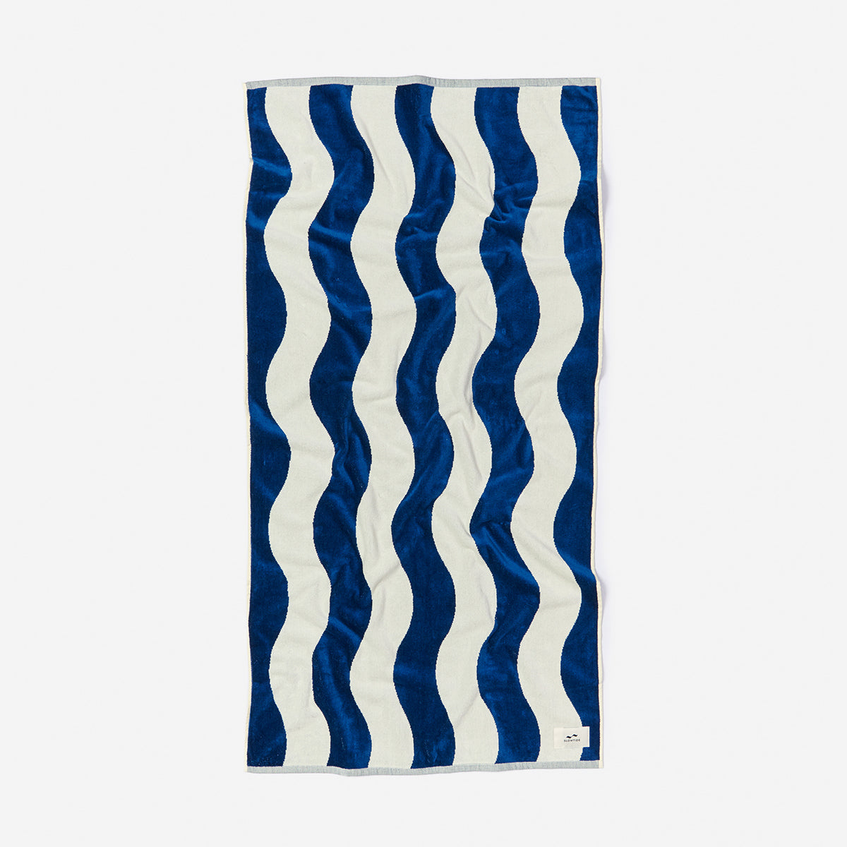 Slowtide Stripe Woven Towel - Deep Pool