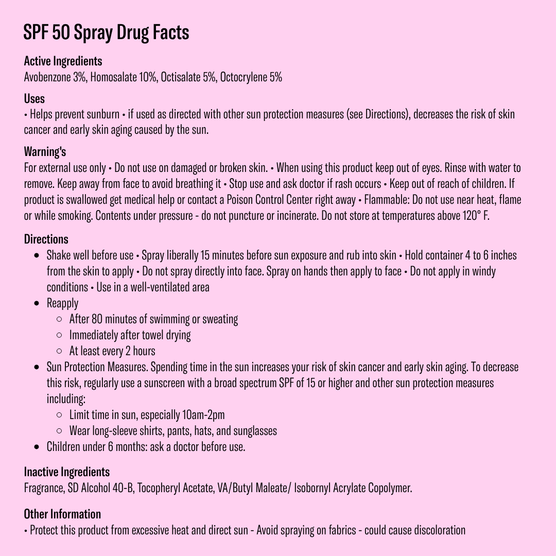 Non-Aerosol Spray SPF 30 / SPF 50