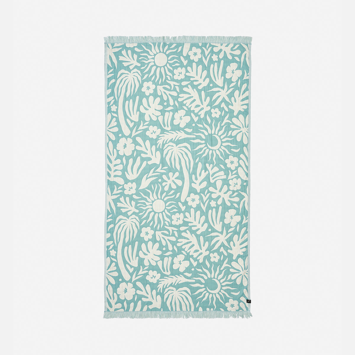 Sunny Driftweave Turkish Towel - Sky Blue