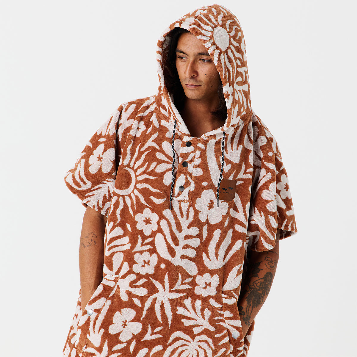 Sunny Extra-Warm Poncho - Toast