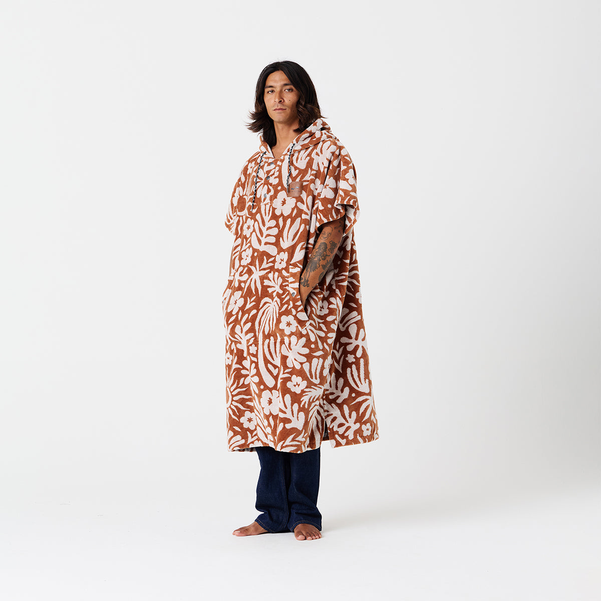 Sunny Extra-Warm Poncho - Toast