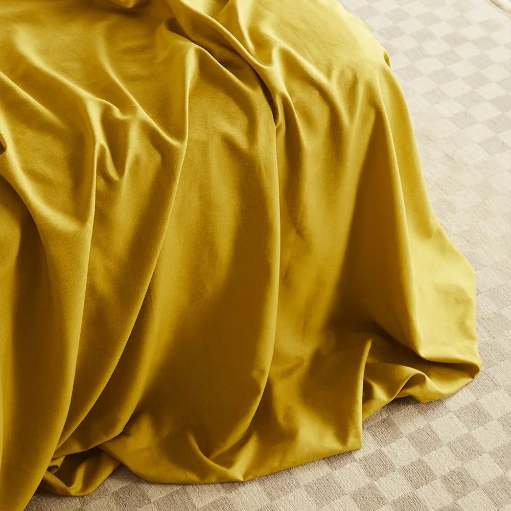 Honey | Linen+ Sheet Set Made with 100% Organic Bamboo Hemp #Color_honey