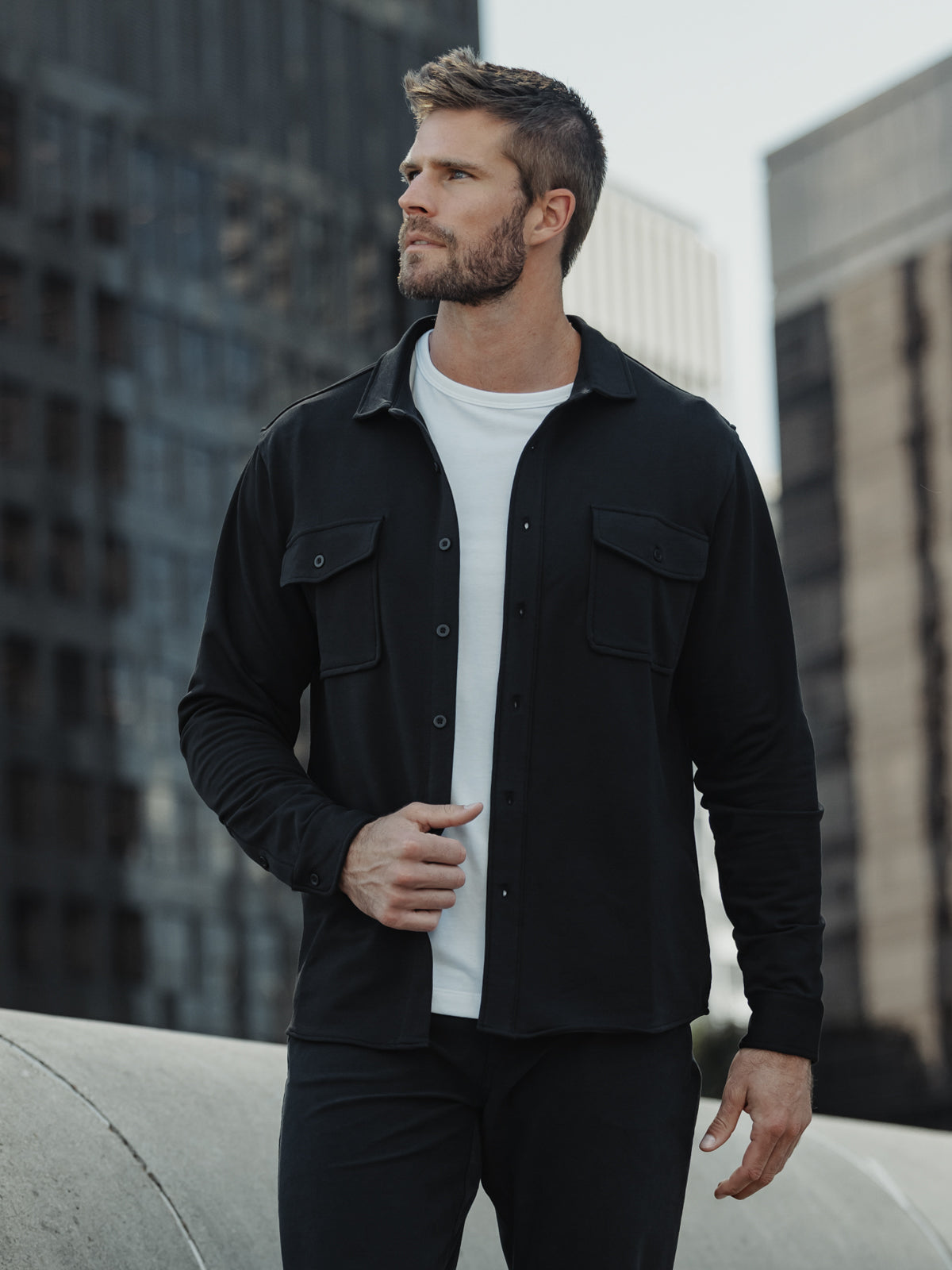 Hyperloop Overshirt | Black Signature-Fit