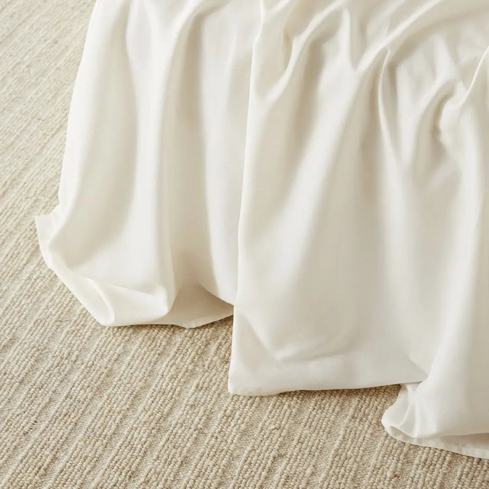 Stone | Linen+ Sheet Set Made with 100% Organic Bamboo Hemp #Color_stone