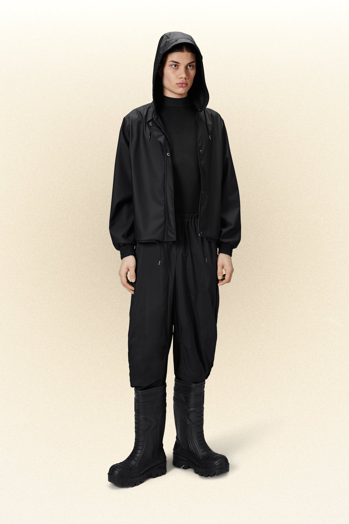 Rains String W Jacket Jackets 01 Black