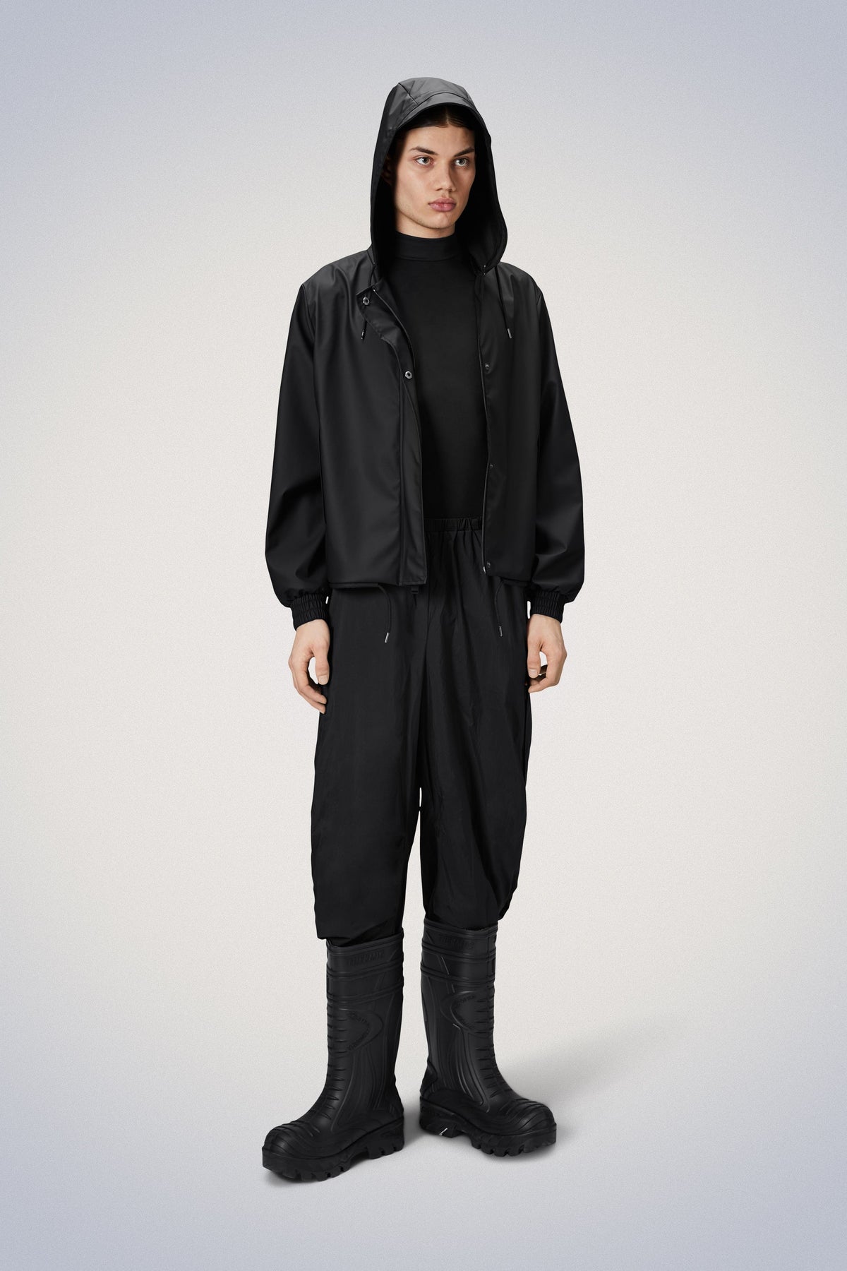 Rains String W Jacket Jackets 01 Black
