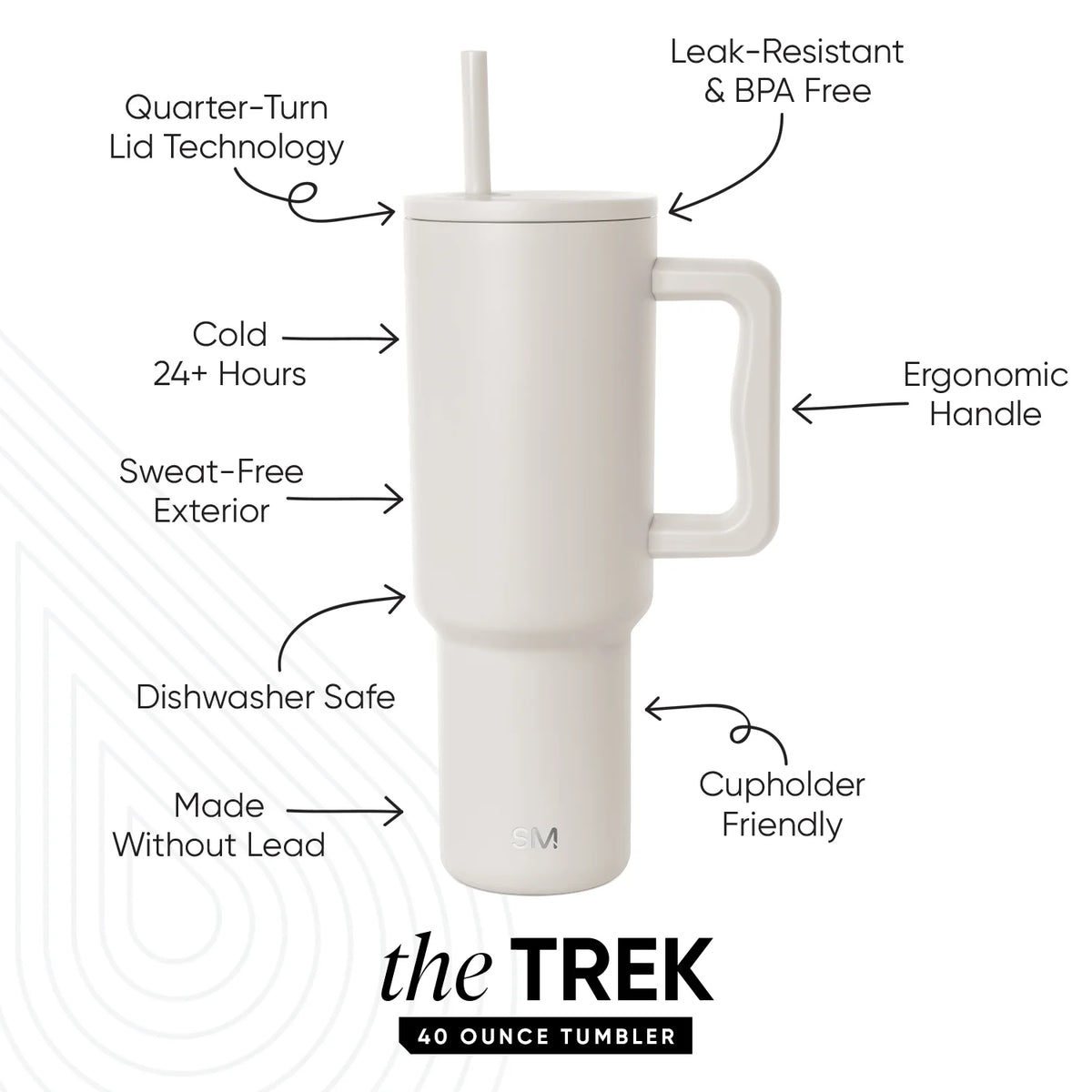 Trek Tumbler - 40oz - Almond Birch