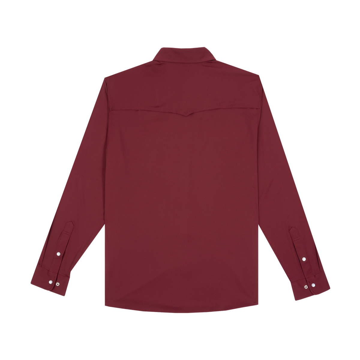 Product photo of the bryan maroon long sleeve shirt back
