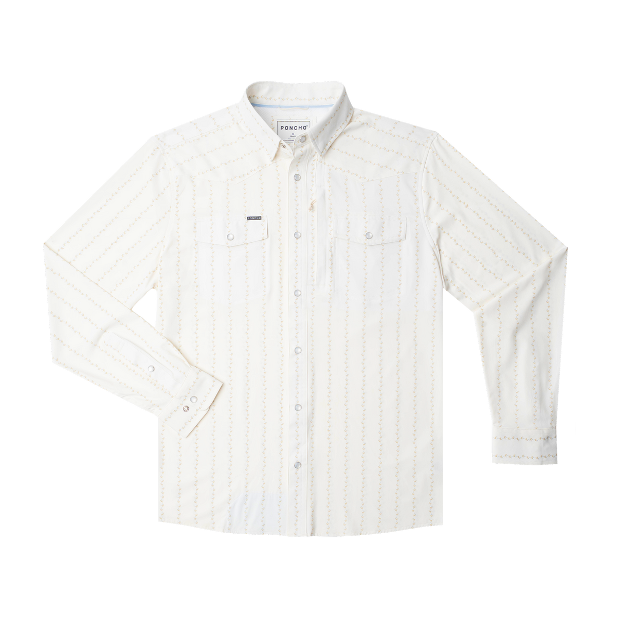 product photo of the crocket long sleeve pearl snap front