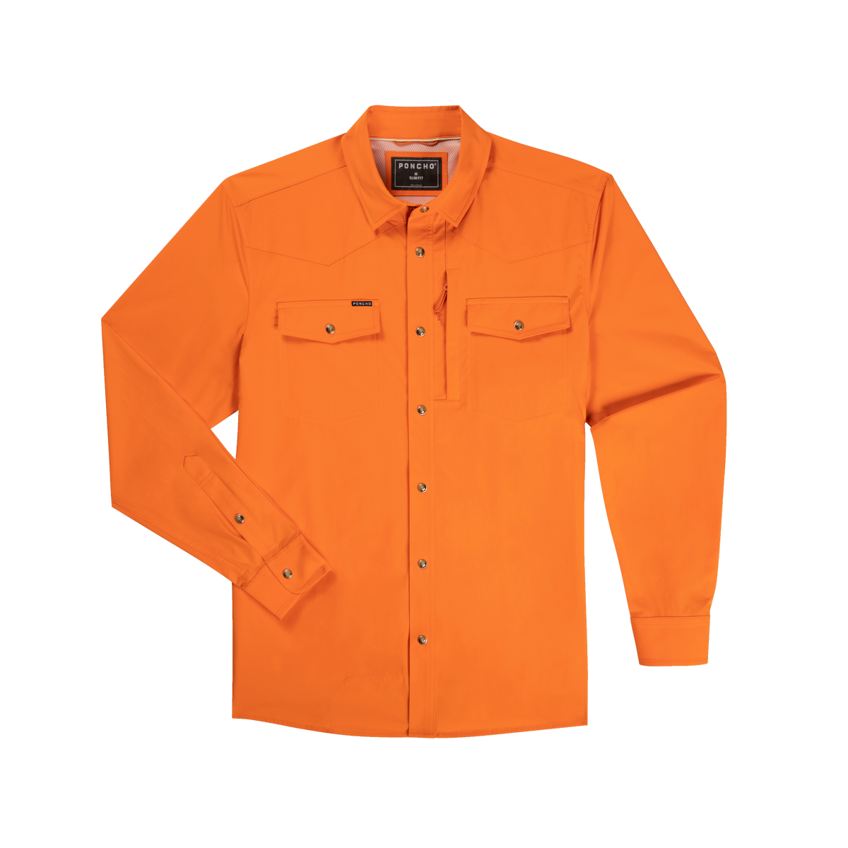 front of blaze orange long sleeve tuff-thread shirt