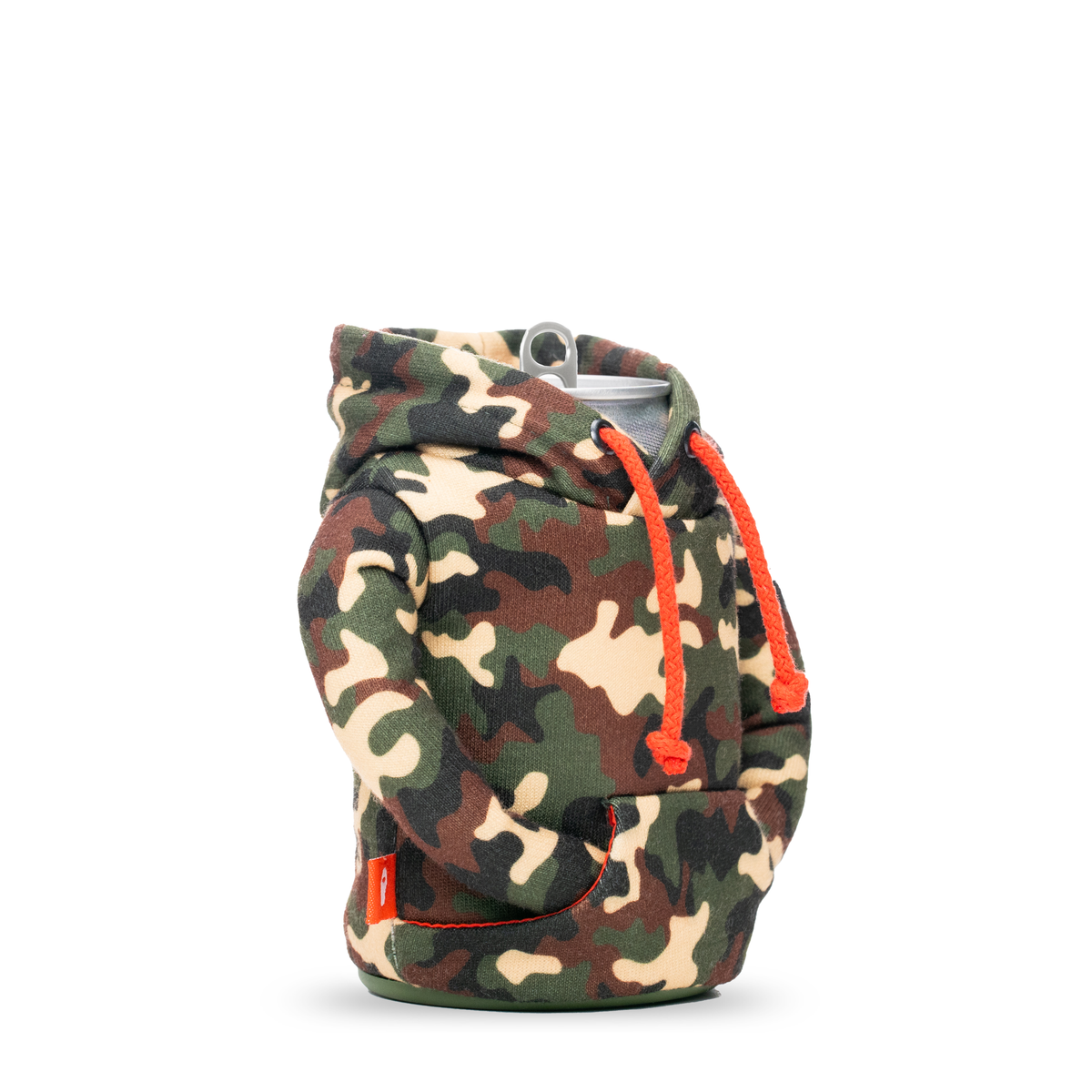 The Hoodie - Puffin Drinkwear drink sleeves #color_woodsy-camo-puffin-red