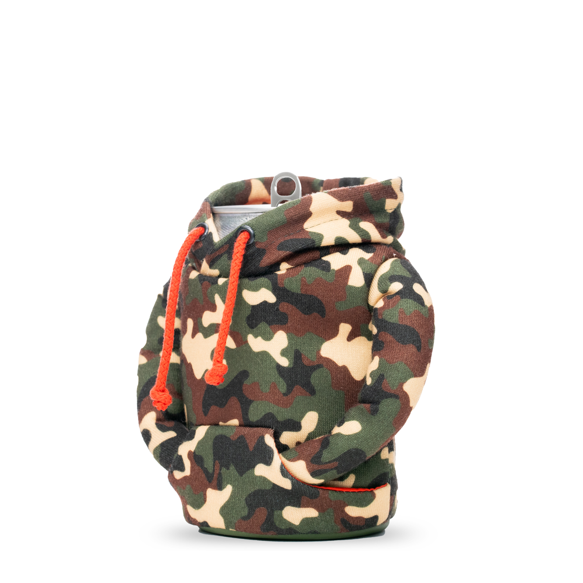 The Hoodie - Puffin Drinkwear drink sleeves #color_woodsy-camo-puffin-red