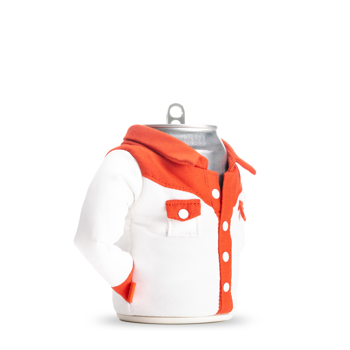 The Howdy - Puffin Drinkwear drink sleeves #color_sandy-white-risky-red